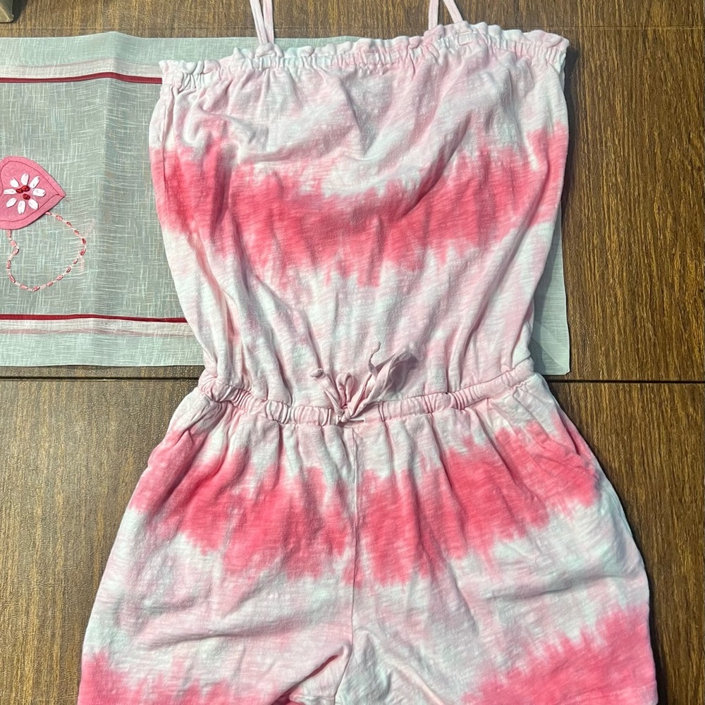 Gap Kids Pink Toe Dye Romper - Girls XXL